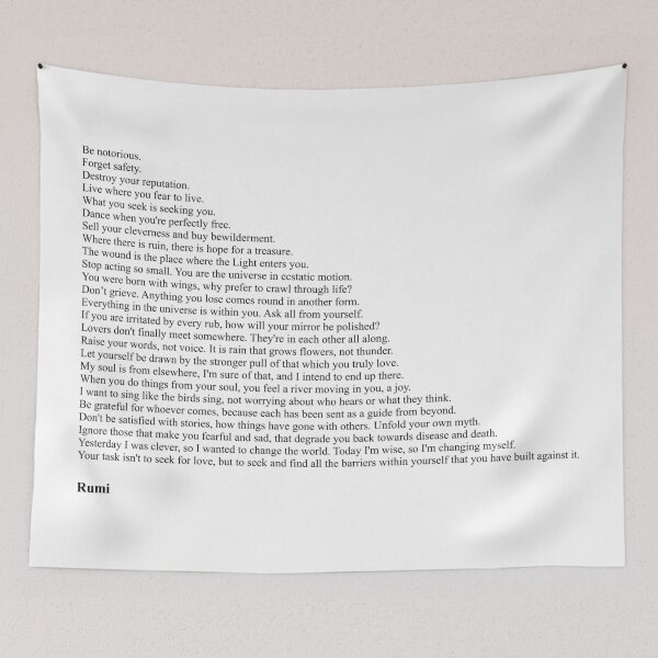 Item preview, Rumi Quotes designed and sold by Miguel Queiruga.