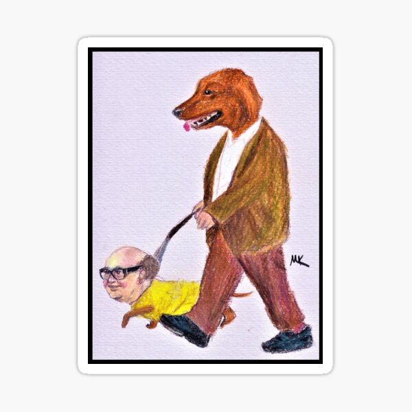 Danny DogVito/Doggy DeVito Sticker