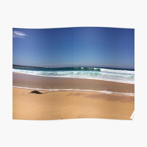 Rolling Waves at Merimbula Surf Beach Poster