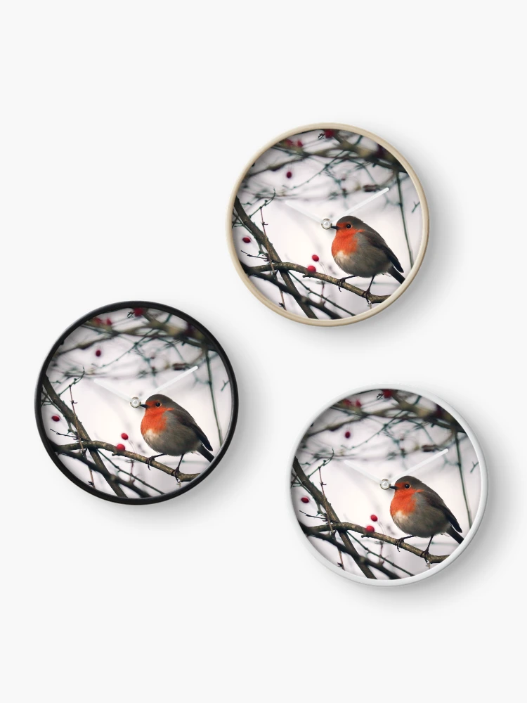 Thumbnail 3 of 4, Clock, robin designed and sold by Prometheus2000.