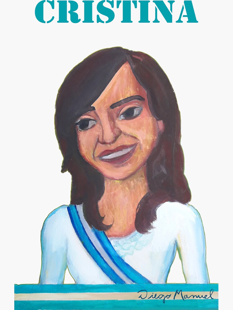 “Cristina Kirchner” Sticker by diegomanuel | Redbubble