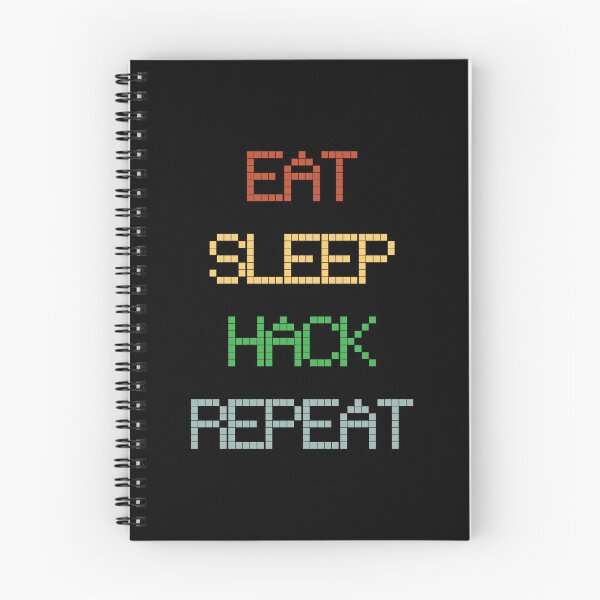 Item preview, HACKER eating sleep repeating designed and sold by 4tomic.