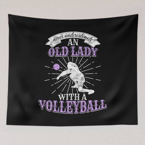 Item preview, Old volleyball lady designed and sold by Ventein.