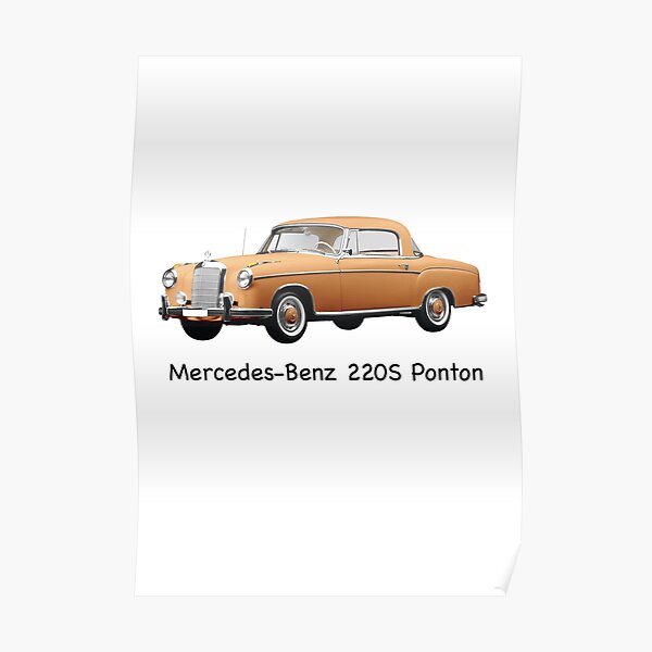 Mercedes Benz 280se W116 Poster Von Kleinjenny Redbubble
