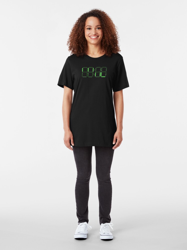 Alternate view of Loss - Digital Clock Slim Fit T-Shirt