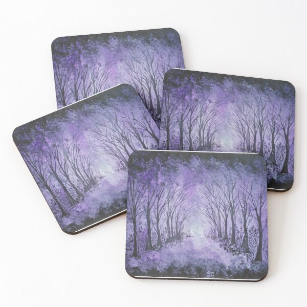 Item preview, Purple landscape with trees designed and sold by aasiriartstudio.