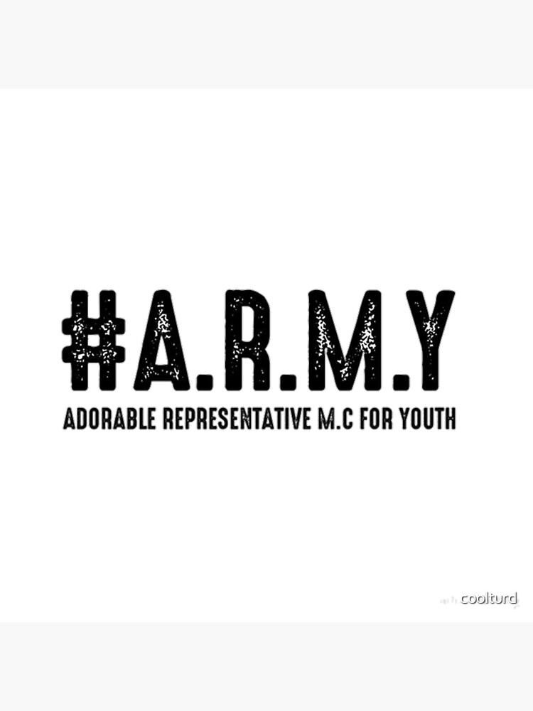 Bts Army Adorable Representative M C For Youth Greeting Card By Coolturd Redbubble