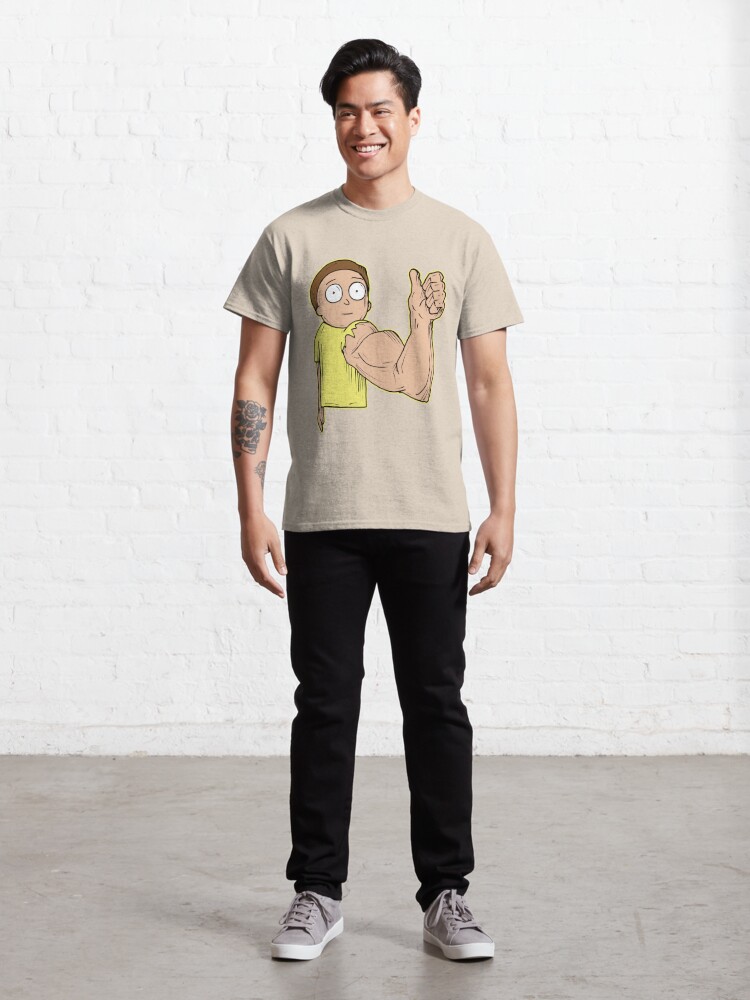Alternate view of  Armothy / Morty and His Strong, Muscly Sentient Arm from Rick and Morty™ Classic T-Shirt