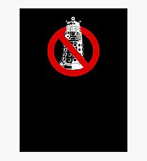 WHO you gonna call? Black Photographic Print