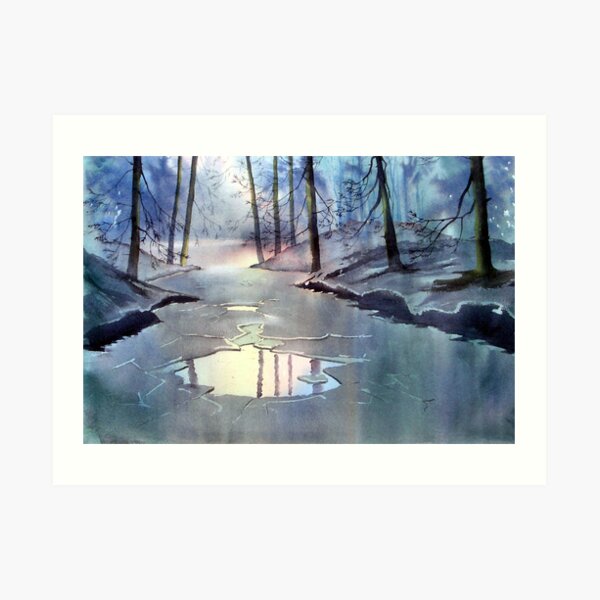 Breaking Ice Art Print