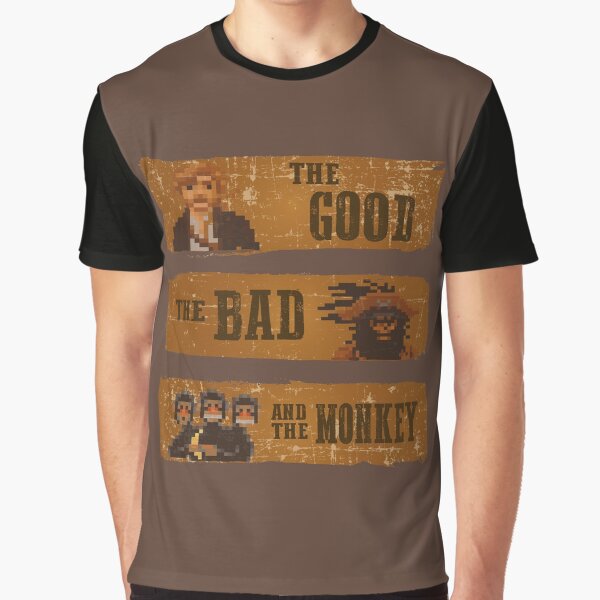 Vista previa del artículo con la obra «The good, the bad and the monkey», diseñado y vendido por Caldofran.