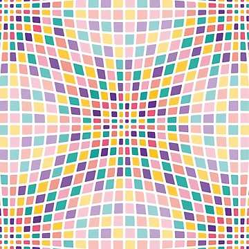 Artwork thumbnail, Spacetime Mesh - Abstract Pattern (Multicolor) by Mario Patterns