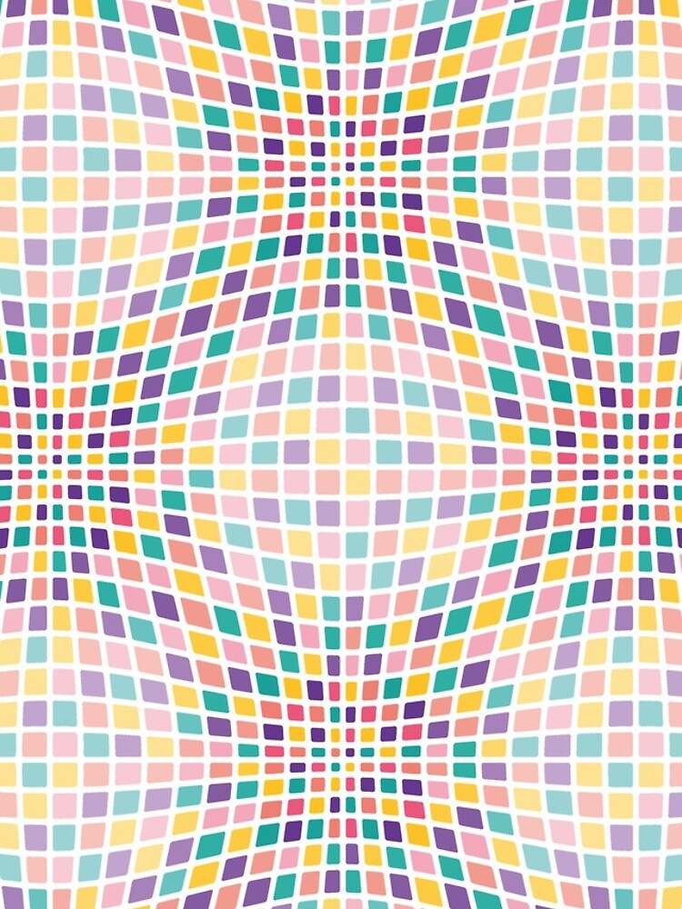 Thumbnail 4 of 4, iPhone Case, Spacetime Mesh - Abstract Pattern (Multicolor) designed and sold by mariomartin.