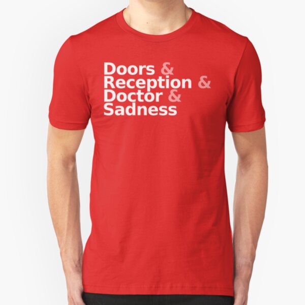 Loss - Helvetica White Text Slim Fit T-Shirt