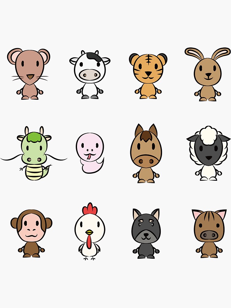 Chinese Zodiac sign by hichako