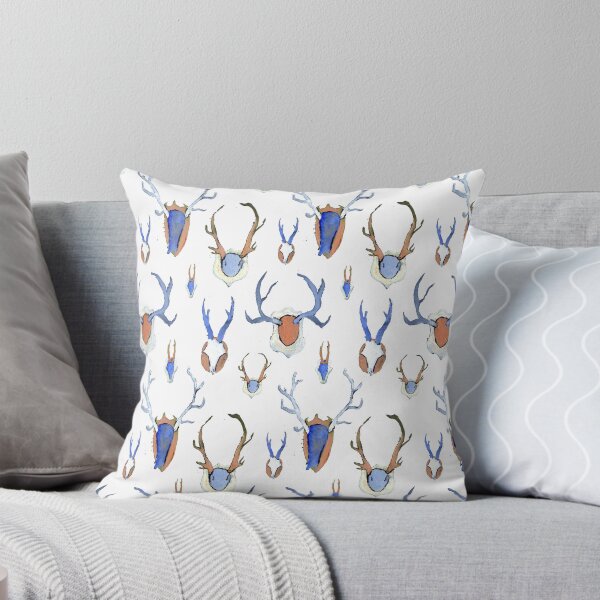 Item preview, Antler Pattern (White) designed and sold by Emily R Morris.