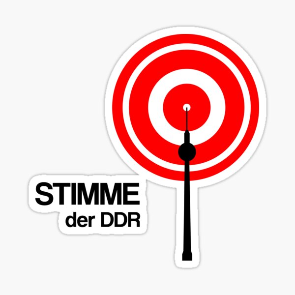 Voice of the DDR - Berlin Fernsehturm Sticker