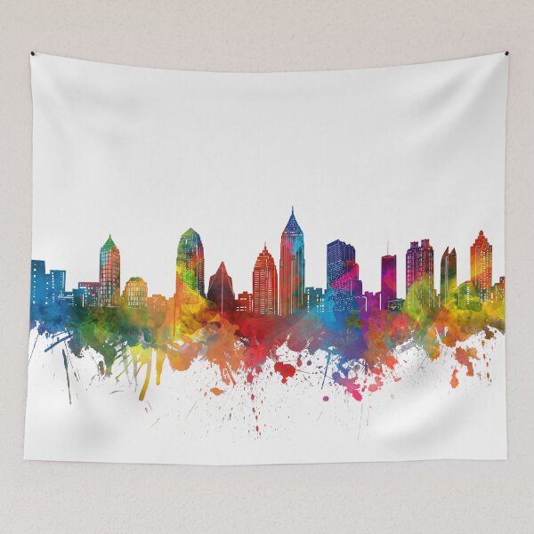 Item preview, atlanta skyline designed and sold by BekimART.