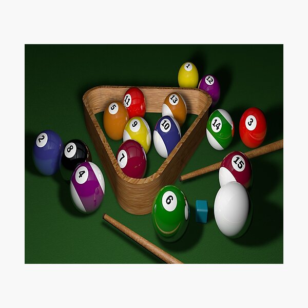 Wandbilder Billard Redbubble