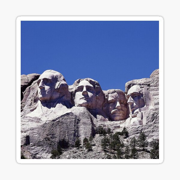 "Mount Rushmore" Sticker by EdmondHoggeJr Redbubble