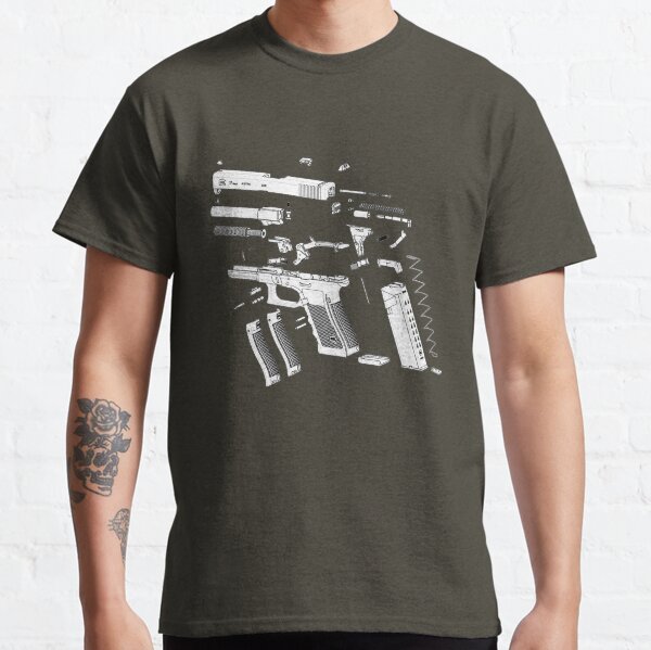 G17 Pistol Exploded View Classic T-Shirt