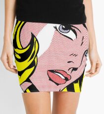 MÄDCHEN MIT HAAR-BAND - POP ART Minirock