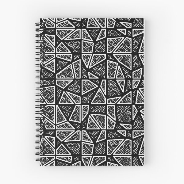 Item preview, Broken Glass - Geometric Sketch Pattern (Black and White) designed and sold by Mario Patterns.