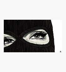 Mask On Photographic Print