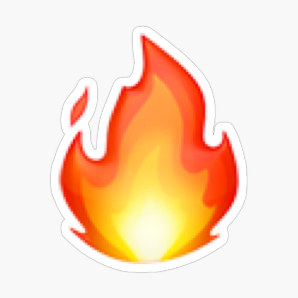fire emoji pillow