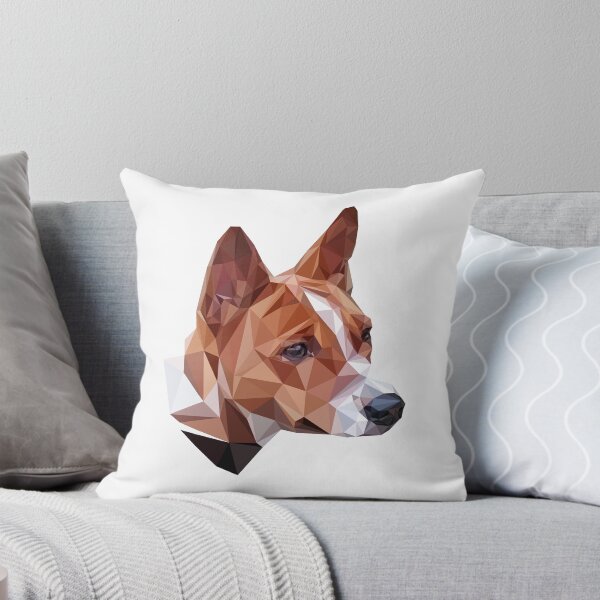Item preview, Polygonal basenji designed and sold by KongoBongo.