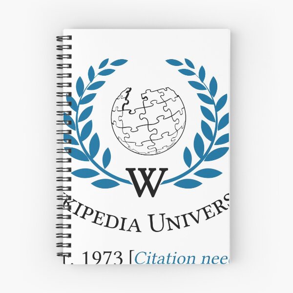 Item preview, Wikipedia University, Est. 1973 [Citation needed] designed and sold by lansey.