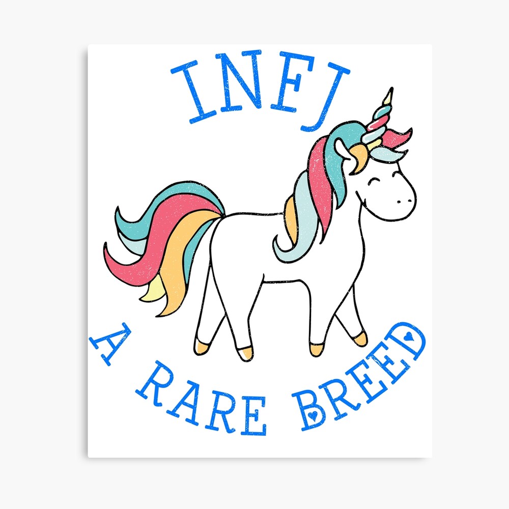 Infj A Rare Breed Unicorn Photographic Print By B2kmerch Redbubble