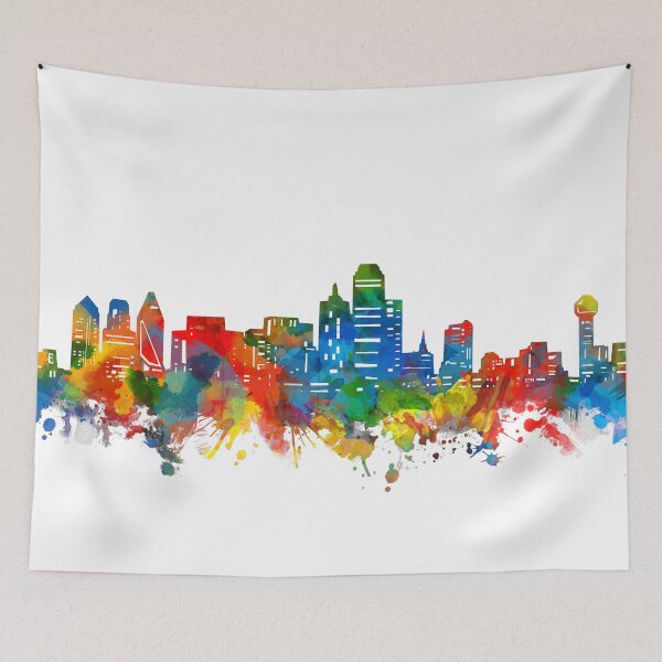 Item preview, dallas skyline designed and sold by BekimART.