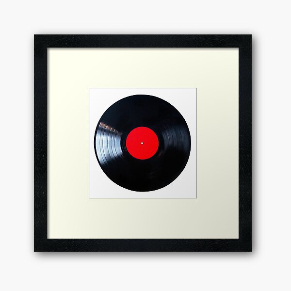 Black vinyl record lp album disc | Greeting Card