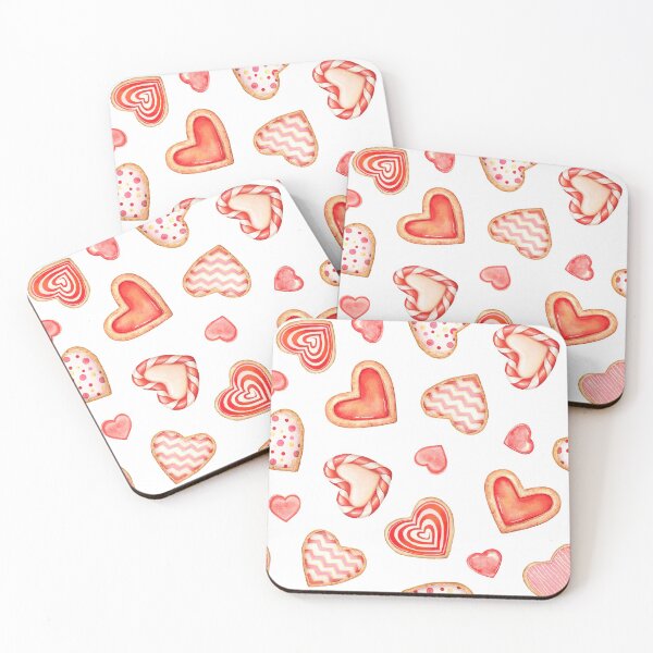 Item preview, Seamless pattern with heart cookies designed and sold by Lyubava.