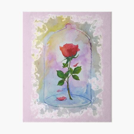 Til the Last Petal Falls - Enchanted Rose Art Board Print for Sale by  Lupa1214