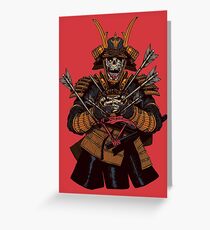 Tarjeta de felicitación Samurai muerto