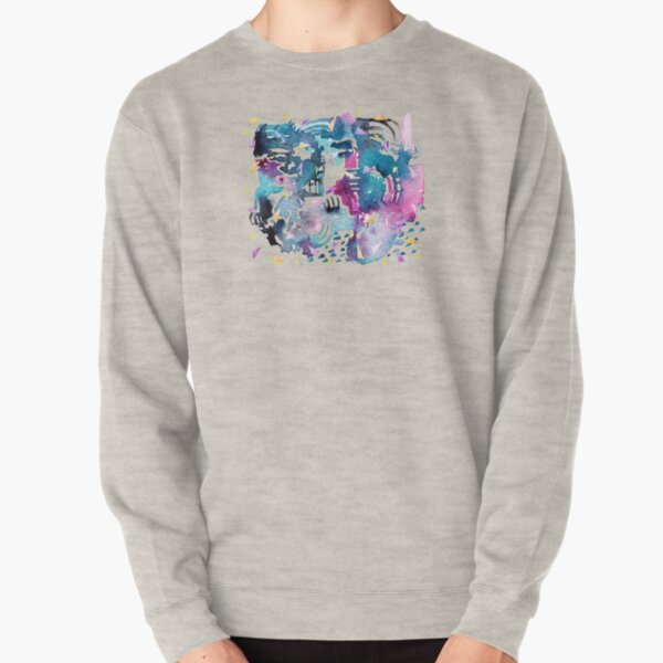 Night Sky Watercolor Pattern Pullover Sweatshirt