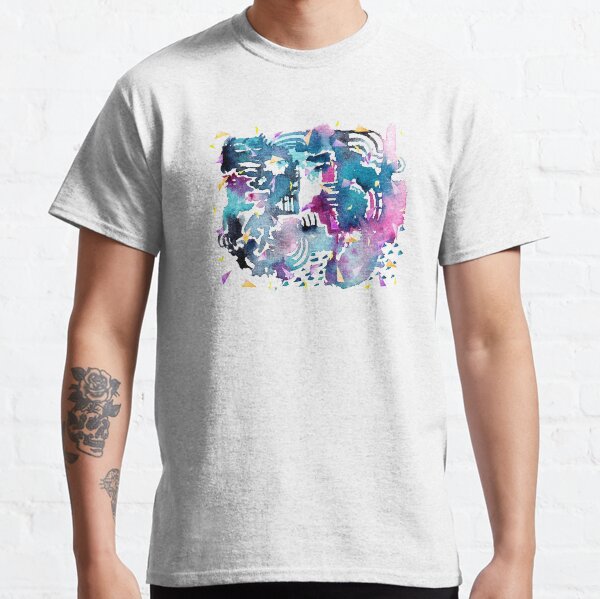 Night Sky Watercolor Pattern Classic T-Shirt