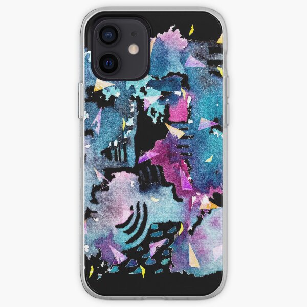 Night Sky Watercolor Pattern iPhone Soft Case
