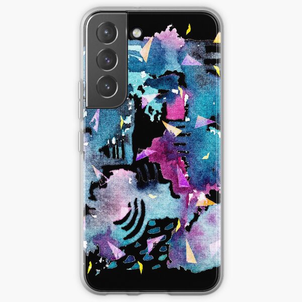 Night Sky Watercolor Pattern Samsung Galaxy Soft Case