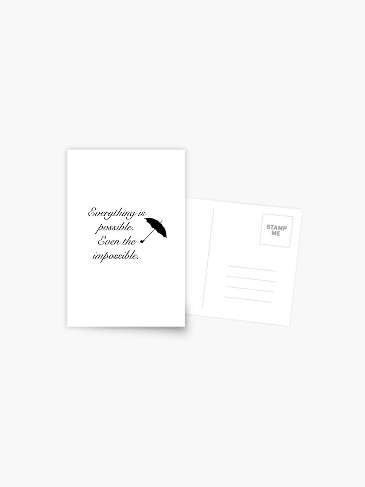 Everything is Possible {Postcard}