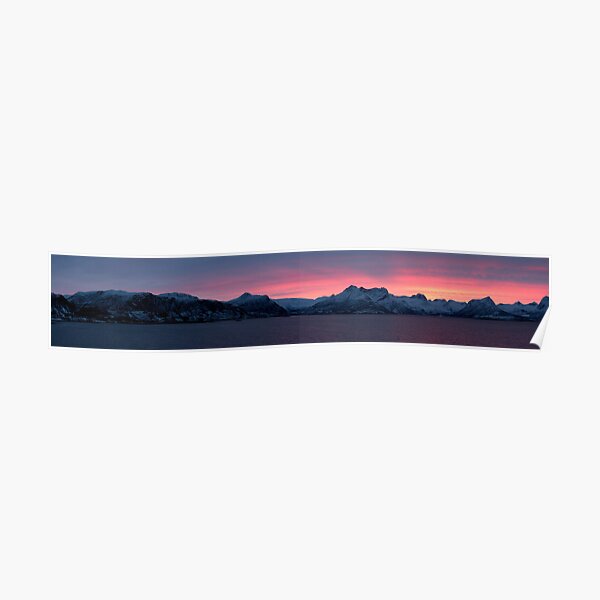 Winter glow, Nordland, Norway Poster