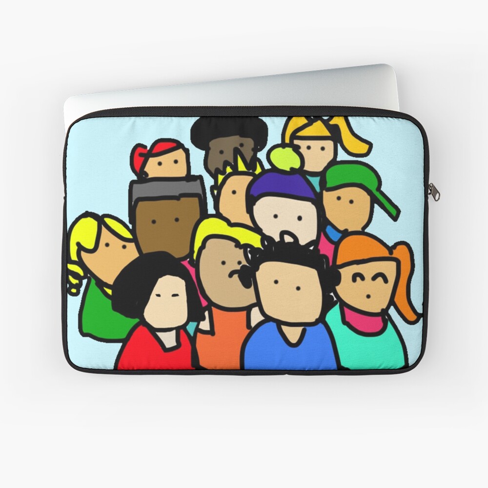 Ilustracion infantil | Dibujo amigos | Vuelta al cole Funda para portátil