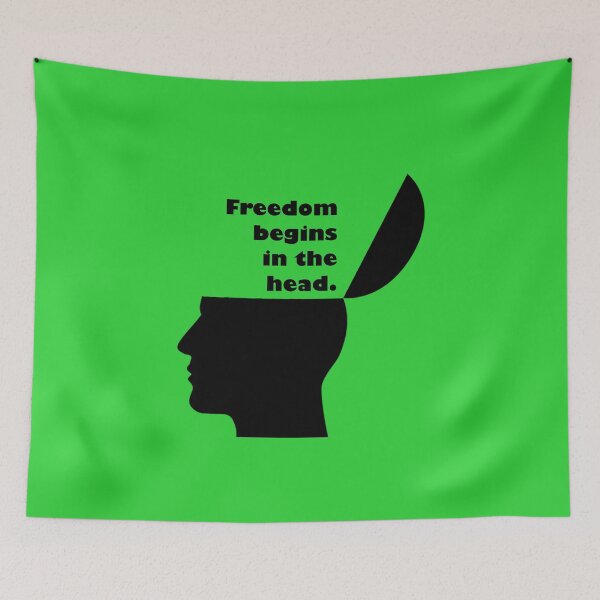 Item preview, Freedom starts in the head. designed and sold by PaulS34.