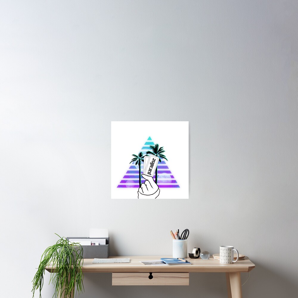 "Two Tickets To Paradise" Poster by emilynicole718 Redbubble