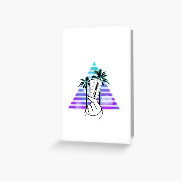 Two Tickets to Paradise Greeting Card for Sale by WhatOdds