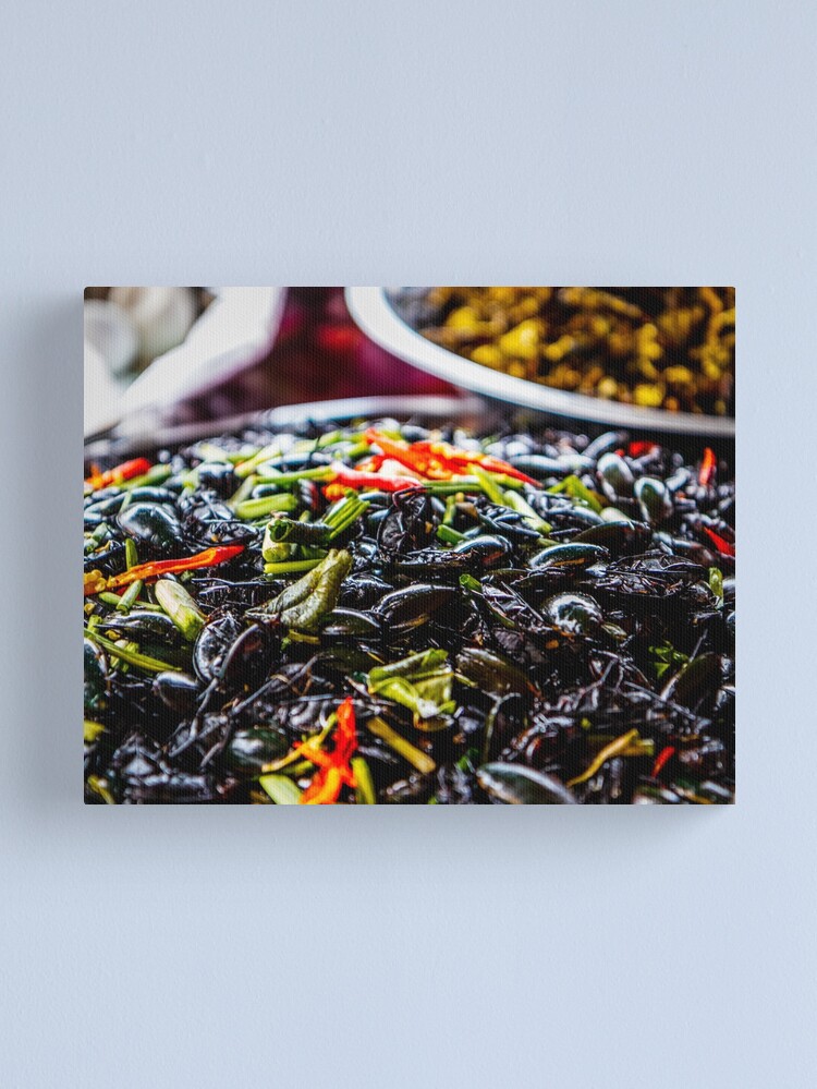 Thumbnail 1 of 3, Canvas Print, Entomophagy designed and sold by darren-j-mcleod.