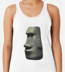 Moai Emoji Racerback Tank Top
