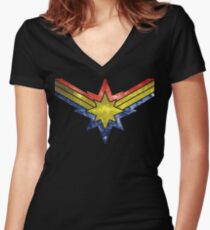 Punch Holes in the Sky Women's Fitted V-Neck T-Shirt